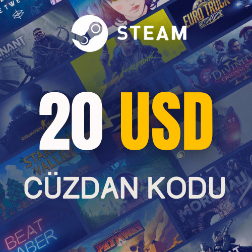 Steam 20 USD cüzdan kodu